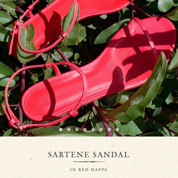 Doen Sartene Sandals Red Nappa 39 - Picture 1 of 15
